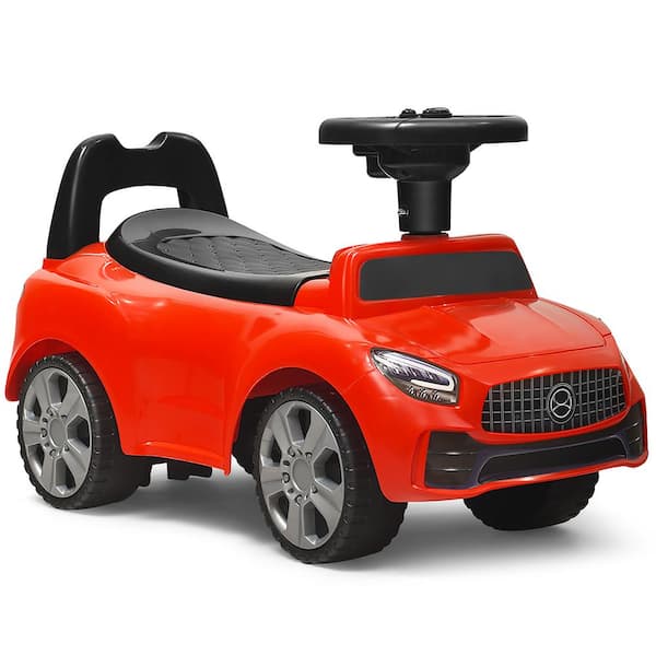 Kids Ride On Car Foot to Floor Licensed Mercedes Benz Riding Push Toy Gift 