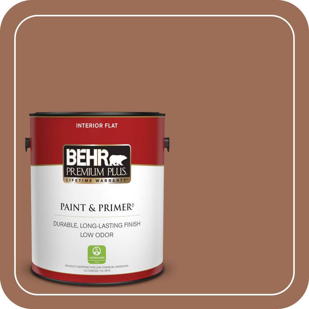1 gal. #S210-6 Cinnamon Crunch Flat Low Odor Interior Paint & Primer price history on PriceWatchPro