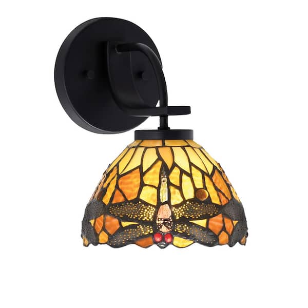 Unbranded Olympia 1-Light Matte Black Wall Sconce