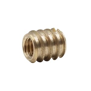 5/16 in.-18 tpi Solid Brass Wood Insert Nut