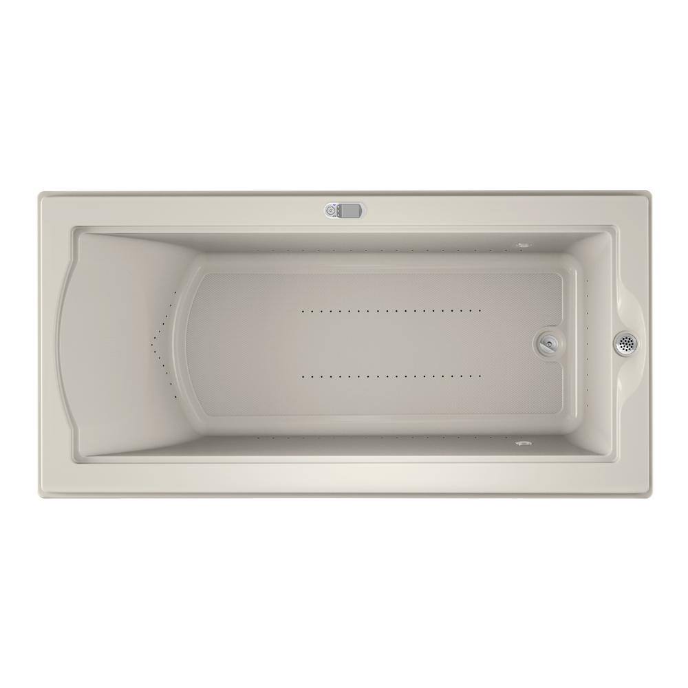JACUZZI FUZION PURE AIR 70.7 in. x 35.4 in. Rectangular Air Bath ...