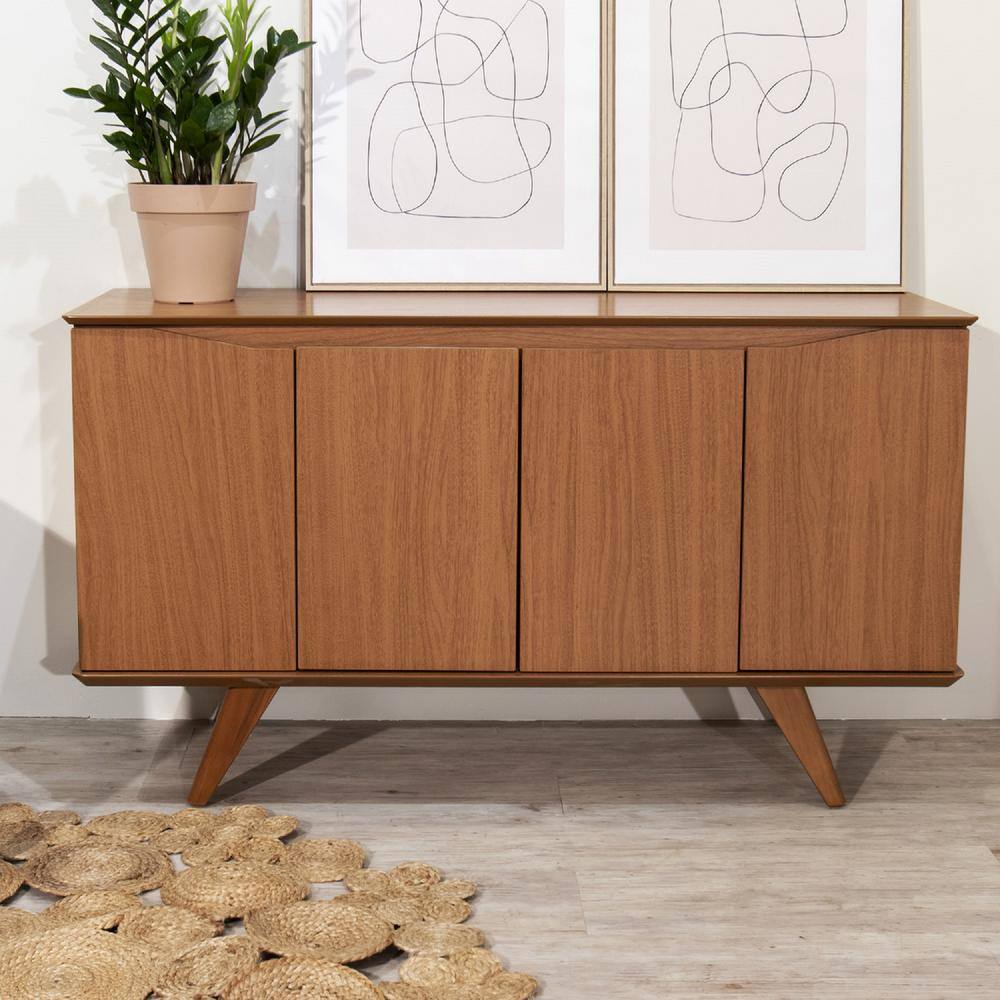 Mid-Century Maple Cream 53'' Sideboard with Splayed Legs