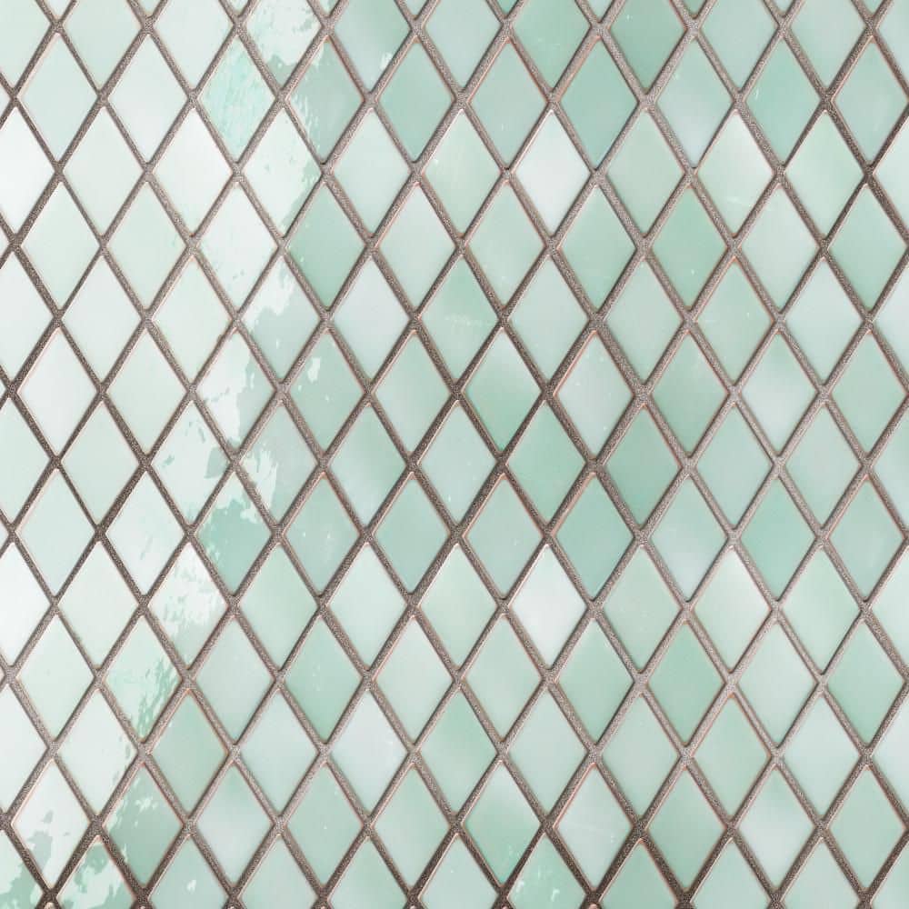 Hudson Kite Mint Green 10 in. x 12 in. Porcelain Floor and Wall Mosaic Tile (8.56 sq. ft. /Case) price history on PriceWatchPro