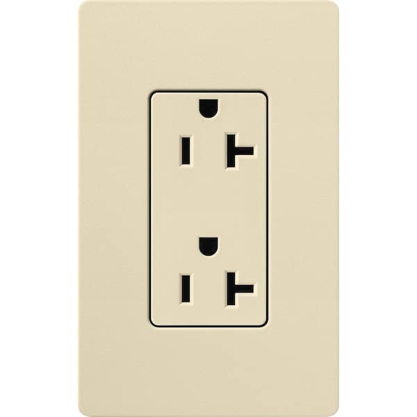 Claro 20 Amp Duplex Outlet, Sand (SCR-20-SD)