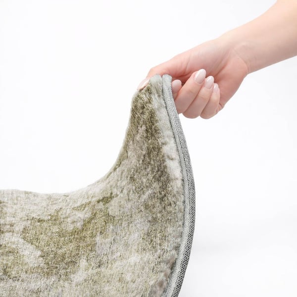 Dream Shag Premium Machine Washable Abstract ADS573 Beige 9 ft. x 12 ft. Area Rug