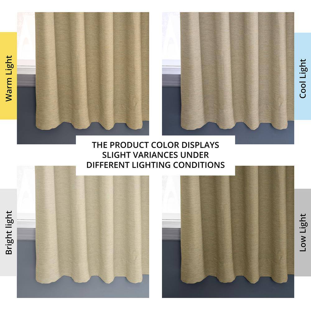 Candlelight Polyester Blackout Puddle Length Drape Panel