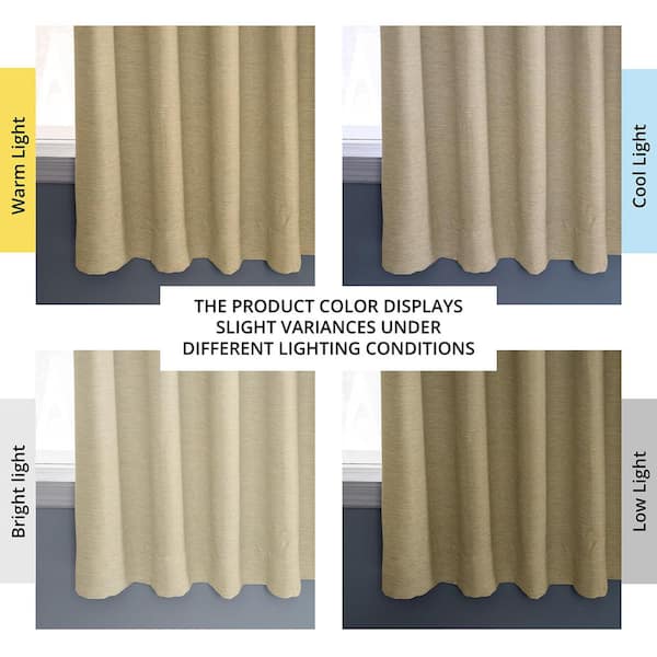 Candlelight Rod Pocket Room Darkening Curtain - 50 in. W x 63 in. L (1-Panel)