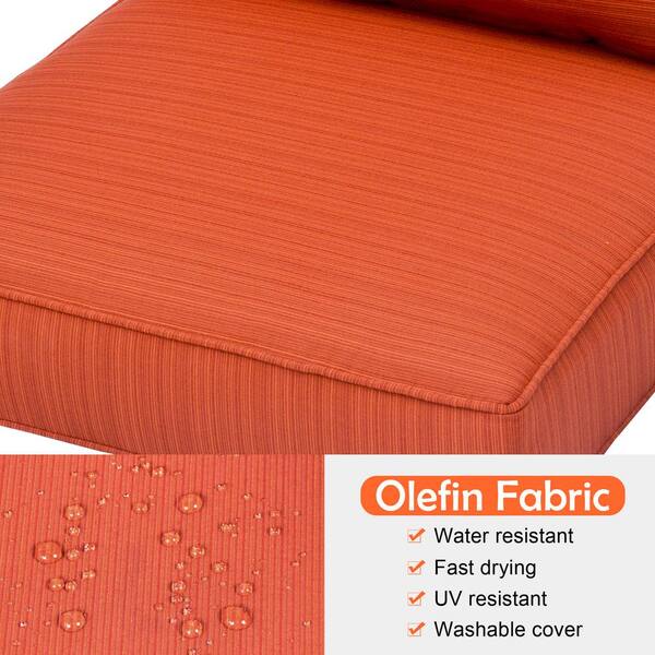 orange lounge cushions