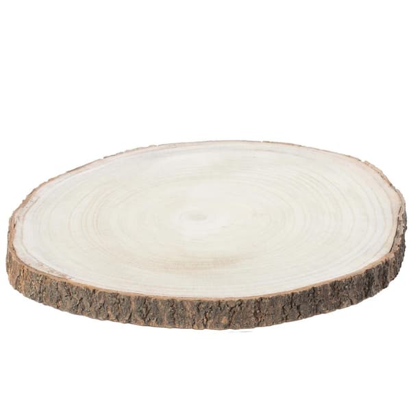 Wood 3.5 Wood Rounds Natural Thicken Slab With Bark - Temu