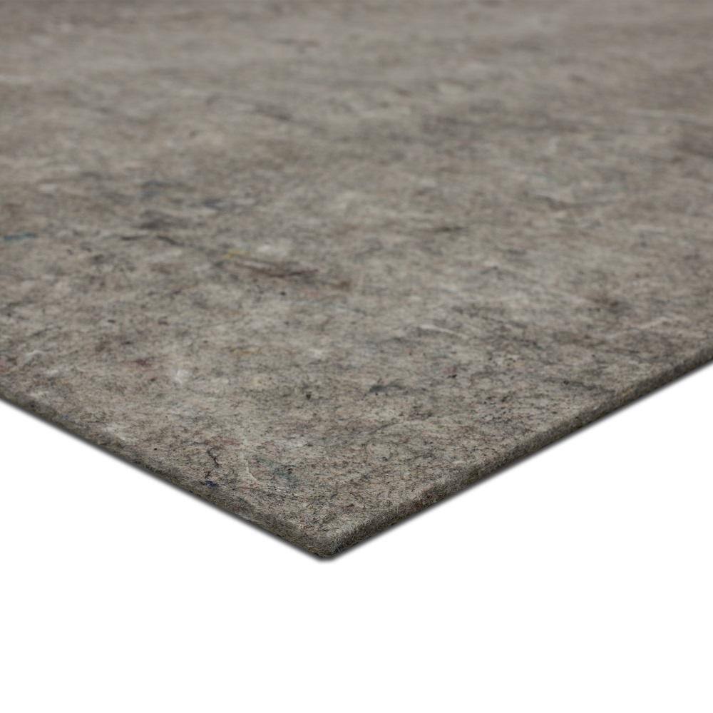7'6" x 10' Gray Recycled Synthetic Dual Surface Rug Pad
