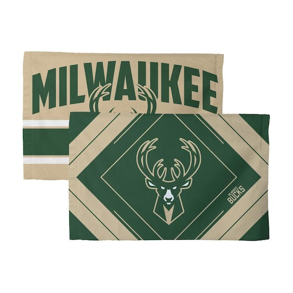 THE NORTHWEST GROUP NBA Bucks Pick-N-Roll Cotton/Polyester Blend  Graphic MultiColor Fan Towel (2-Pack)
