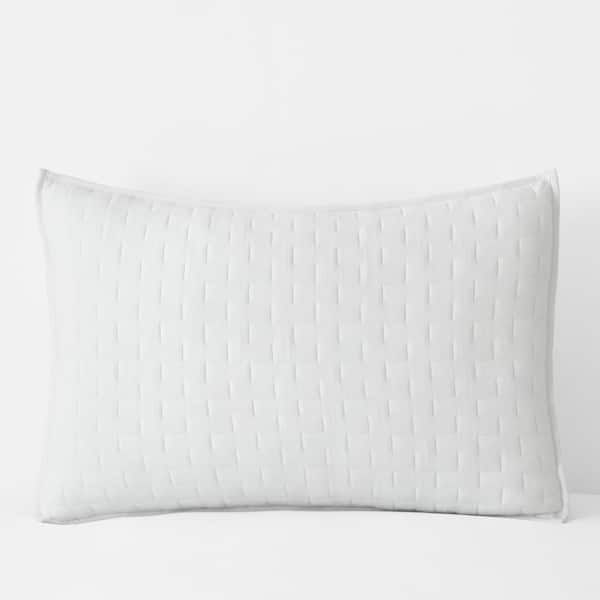 Air Layer White Cotton King Sham