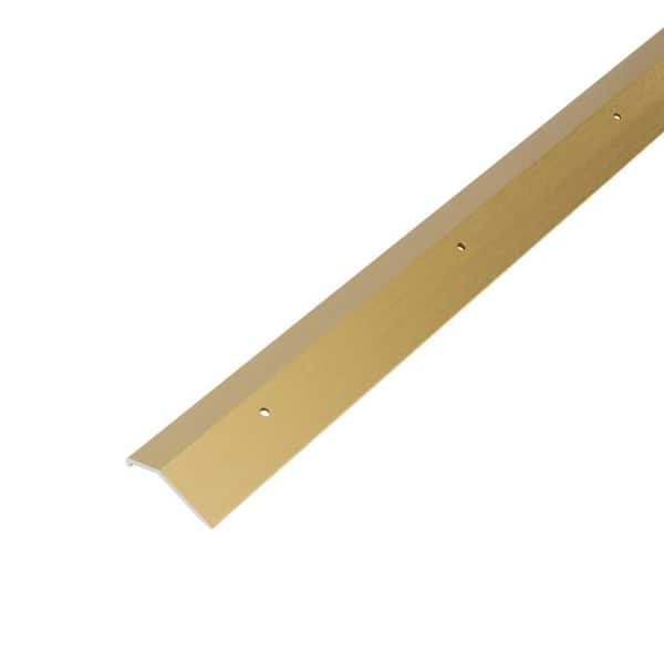 2"X 144" SATIN BRASS ALUMINUM CARPET TRIM HAMMERED