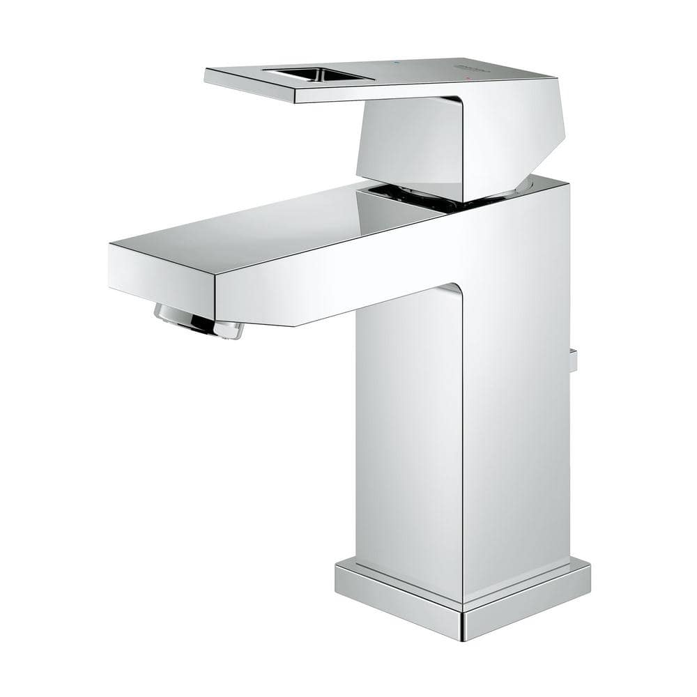 Chrome Brass Single Hole Bathroom Faucet with Drain Assembly