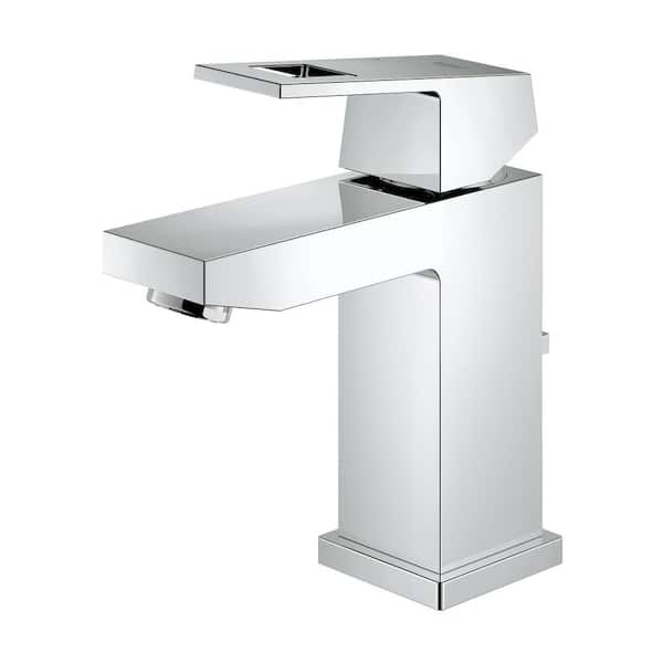 Eurocube Single Hole Single-Handle Bathroom Faucet in StarLight Chrome