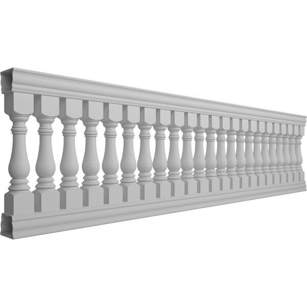 Ekena Millwork Fiberthane Bradford Balustrade 156 in. L x 42 in. H Fiberglass Railing Kit