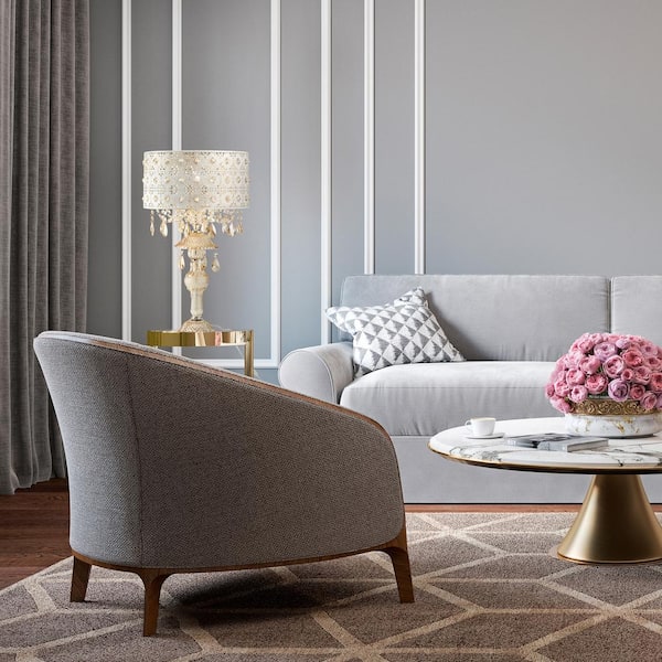 River of Goods 24 in. Gold Indoor Table Lamp with Champagne