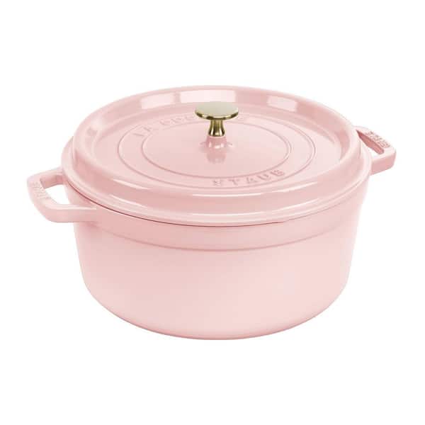 Cast Iron 7-qt Round Enameled Cast Iron Dutch Oven - Peony Pink