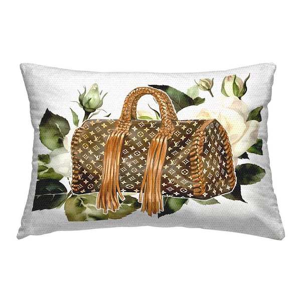Trendy Designer Bag Outdoor Printed Throw Pillow by Ziwei Li