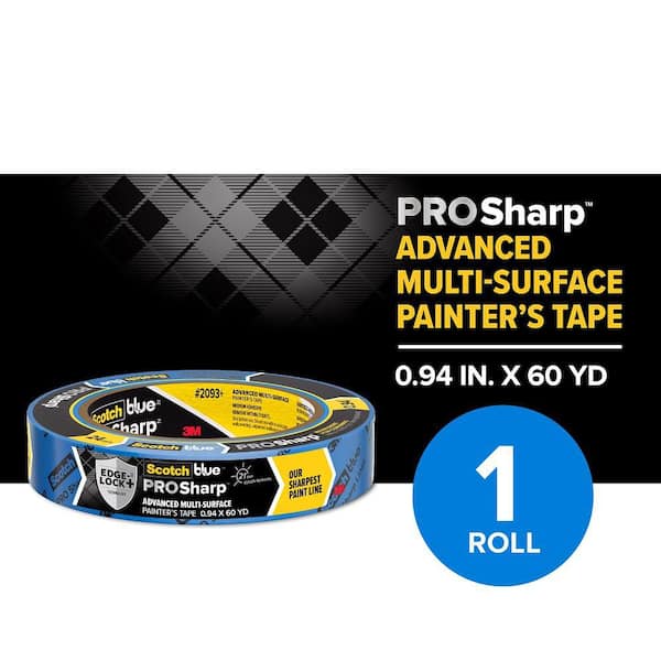 3M ScotchBlue 0.94 in. x 60 yds. PROSharp Painter's Tape (1 Roll)