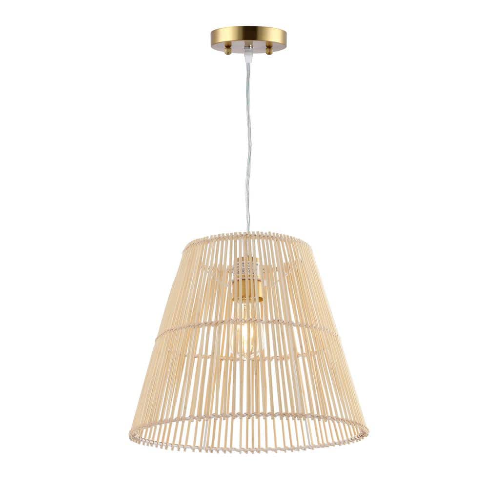 Senya 4-Watt 1-Light natural Pendant Light with Rattan Shade price history on PriceWatchPro