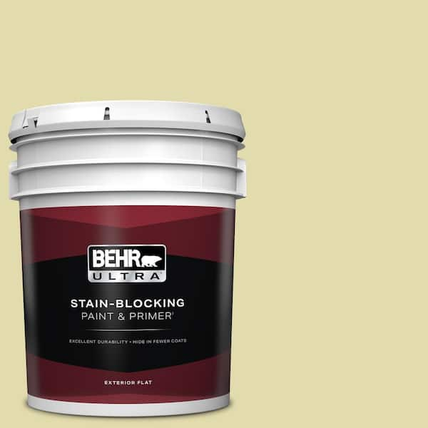 BEHR ULTRA 5 gal. #400C-3 Dried Palm Flat Exterior Paint & Primer