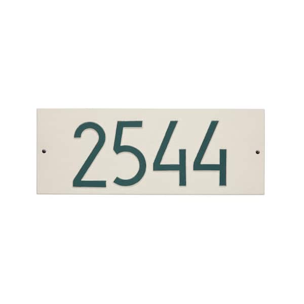 Whitehall Products Mid-Century Modern Rectangle Plaque, Standard Wall 1-Line