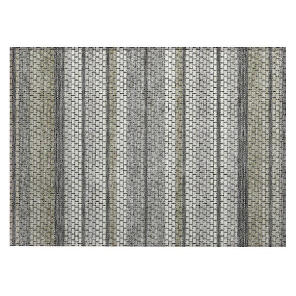 Chantille Machine Washable Indoor/Outdoor Abstract ACN2427 Gray 2 ft. x 3 ft. Accent Rug