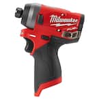 M12 FUEL 12-Volt Lithium-Ion Brushless Cordless 1/4 in. Hex Impact Driver (Tool-Only)