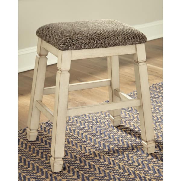 Signature DESIGN BY ASHLEY Bolanburg Beige Polyester Counter Height Bar Stool