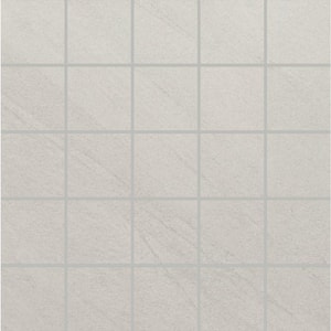 Seville White 12 in. x 12 in. Square Matte Porcelain Floor and Wall Mosaic Tile (5 sq. ft. /Case)