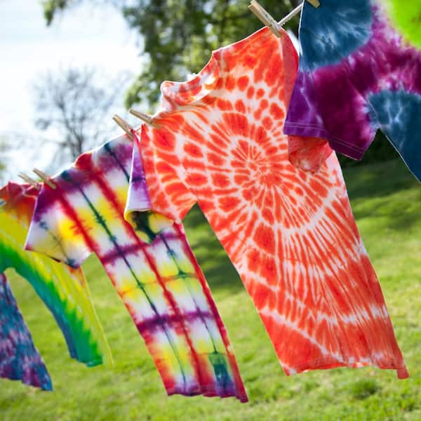 Colorful Tie Dyed Tapestry,Kids Tie Dye Wall Hangings Art Orange