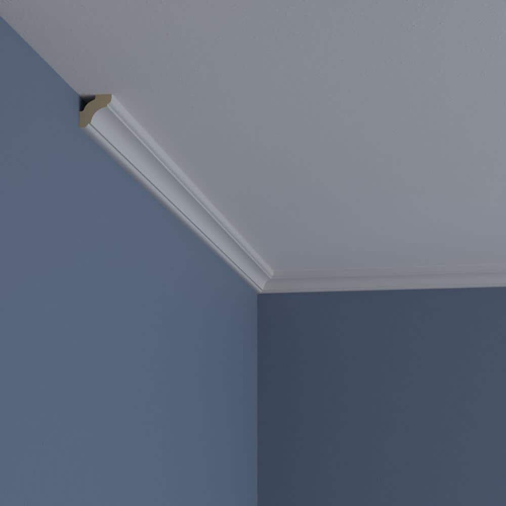Primed Polyurethane Edinburgh Crown Moulding 7-ft 10.5-in
