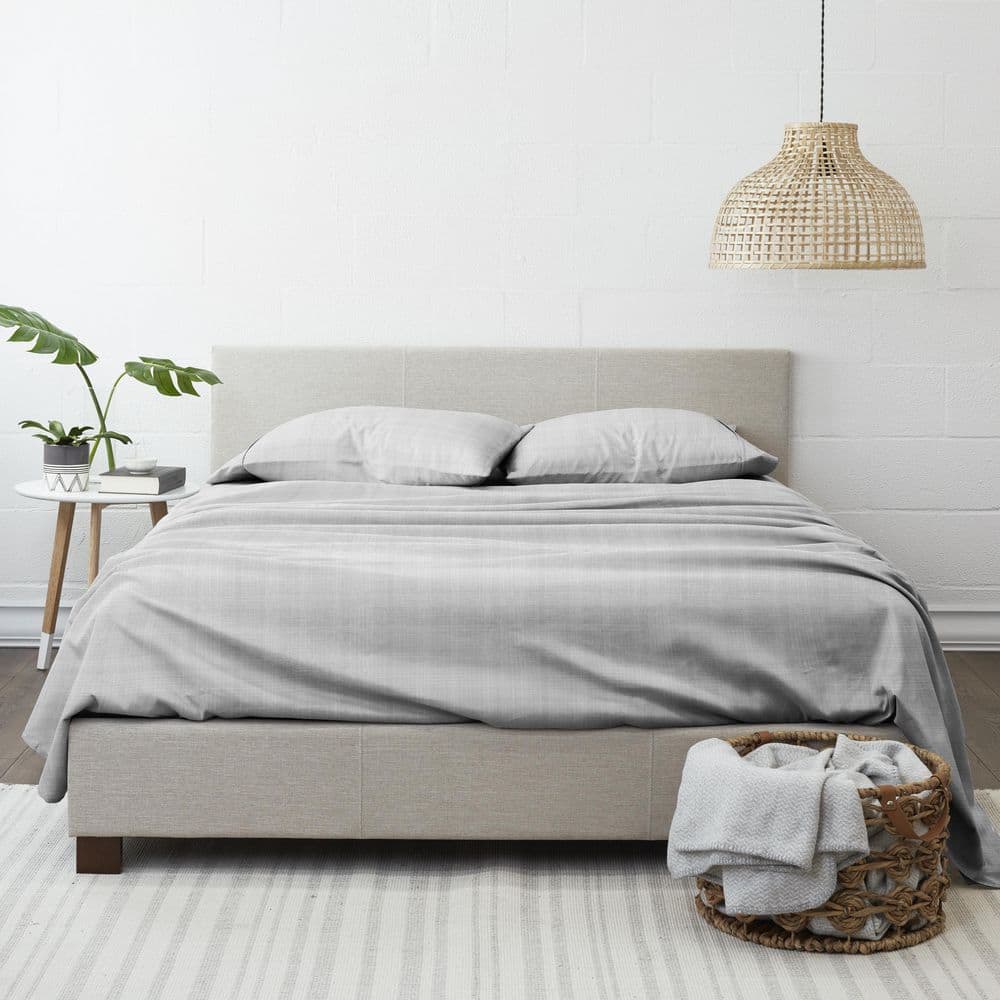 Gray Nautical Print Ultra Soft Queen Pillow Cover Set