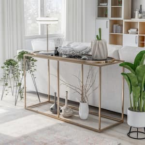 Osanna 48 in. Black Rectangle Composite Console Table