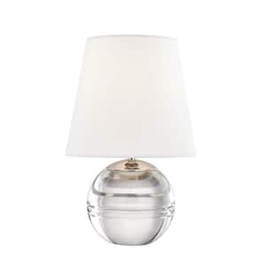 Nicole 12.75 in. Polished Nickel Table Lamp