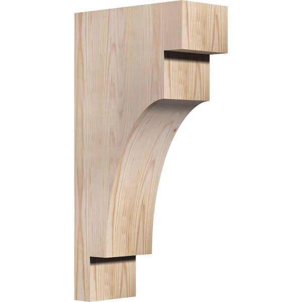 Ekena Millwork 5-1/2 in. x 12 in. x 24 in. Douglas Fir Mediterranean Smooth Corbel