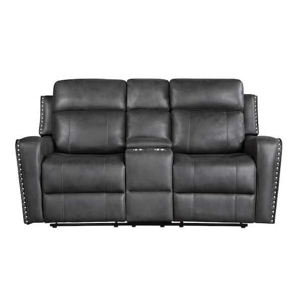 Lazzara Cadmus 72 in W Microfiber Fabric 2-Seater Manual Double
