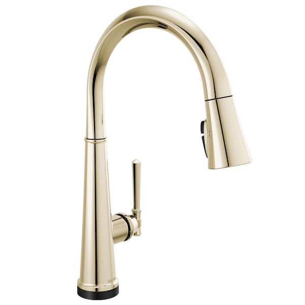 Emmeline Touch2O Touchless Polished Nickel 17.06 in. H Pull Down Sprayer Kitchen Faucet with 360° Spout Swivel