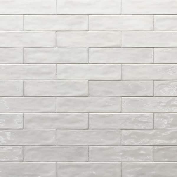 Rustico Blanco 3 in. x 12 in. Glossy Rectangle Ceramic Wall Tile (10.76 sq. ft./Case)