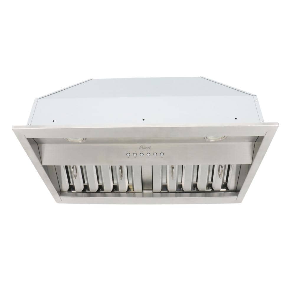 30 in. 700 CFM Ducted Built-In Insert Range Hood in Stainless Steel for Wooden Hoods