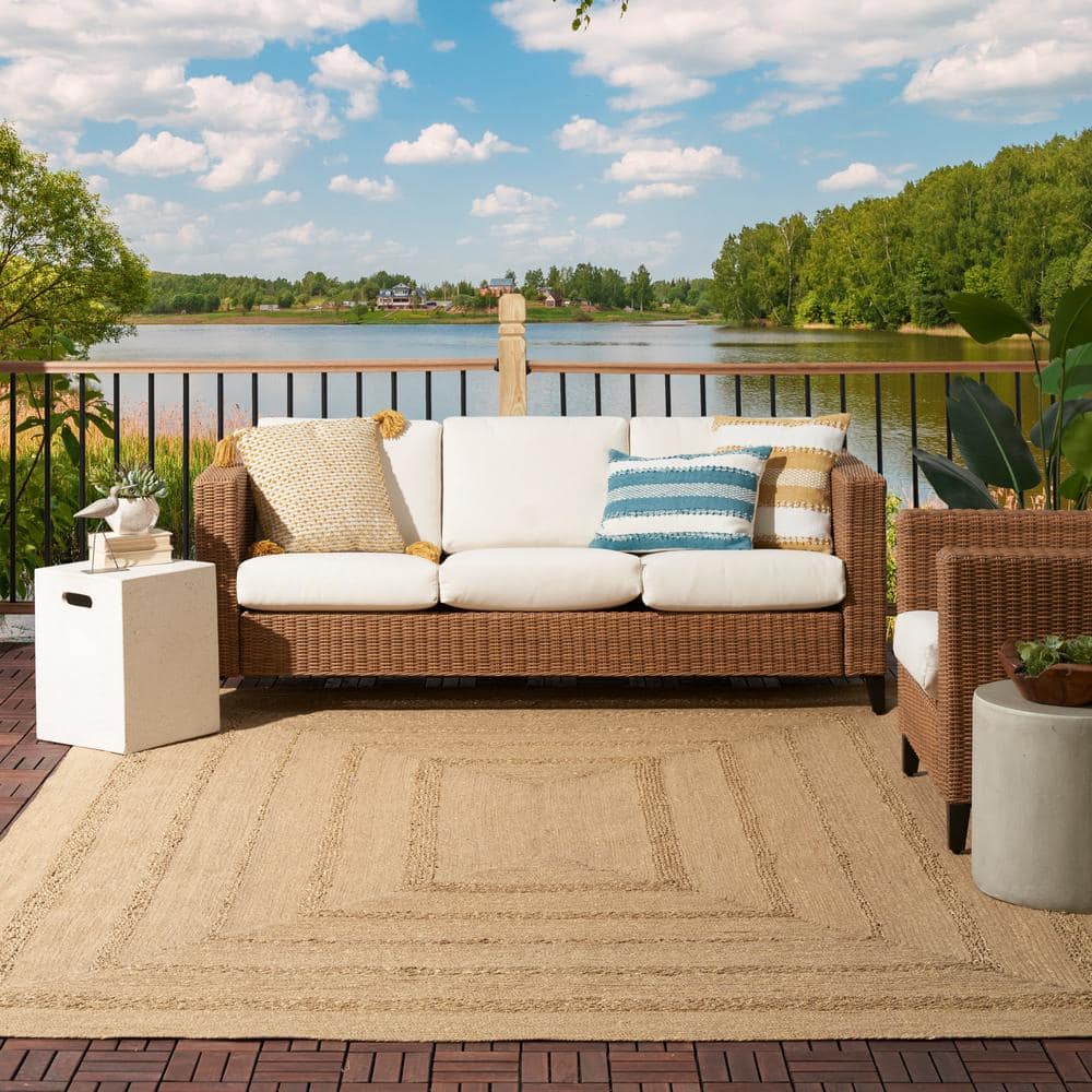 Natural Seagrass Flat Woven Handmade 8' x 10' Rug