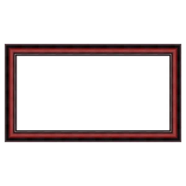 Rubino Cherry Scoop 27 in. x 15 in. Wood Framed Dry Erase Magnetic Memo Board