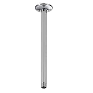 14 in. Ceiling Mount Shower Arm and Flange in Chrome