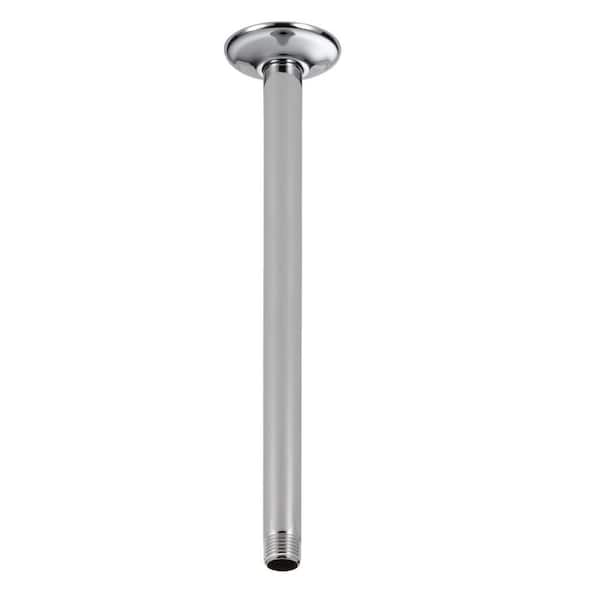 Delta 14 in. Ceiling Mount Shower Arm and Flange in Chrome