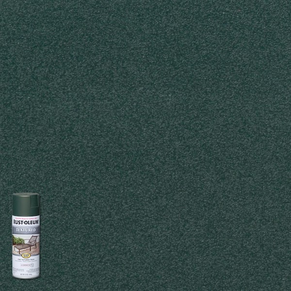 Rust-Oleum Stops Rust 12 oz. Textured Forest Green Protective Spray Paint (6-Pack)