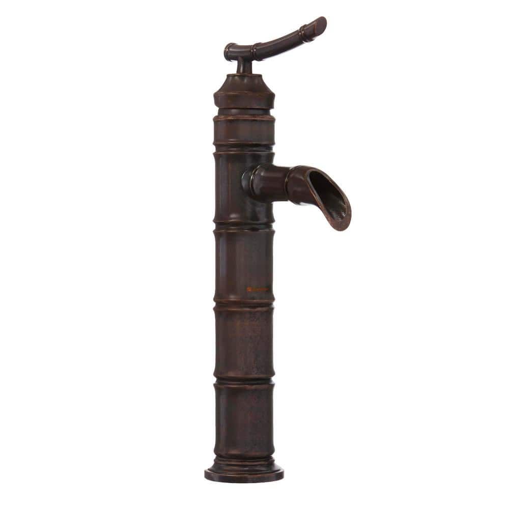 Glacier Bay Bamboo Single Hole Single-Handle Vessel Bathroom Faucet in Heritage Bronze -  67109W-7096H
