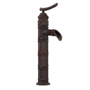 Bamboo Single Hole Single-Handle Vessel Bathroom Faucet in Heritage Bronze