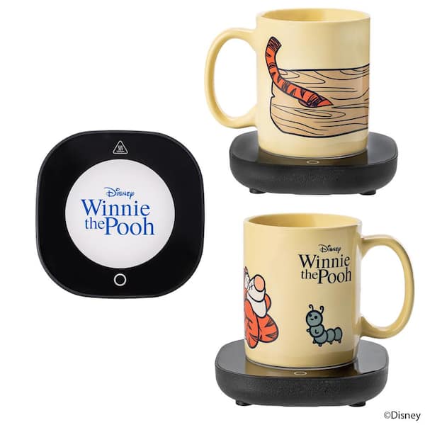 Uncanny Brands Disney Tigger Yellow Single-Cup Coffee Mug with Mug Warmer