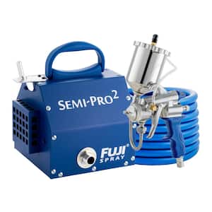 Semi-PRO 2 M-Model HVLP Paint Sprayer Gun with 400cc Gravity Feed Cup and 1.3 mm Air Cap Set HVLP Paint Sprayer System